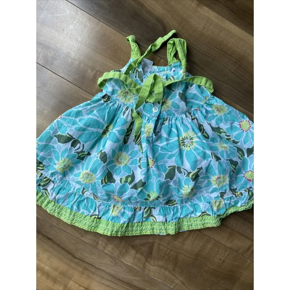 Bluberi Boulevard‎ Toddler Blue Floral Spring Easter Dress 18 Months
